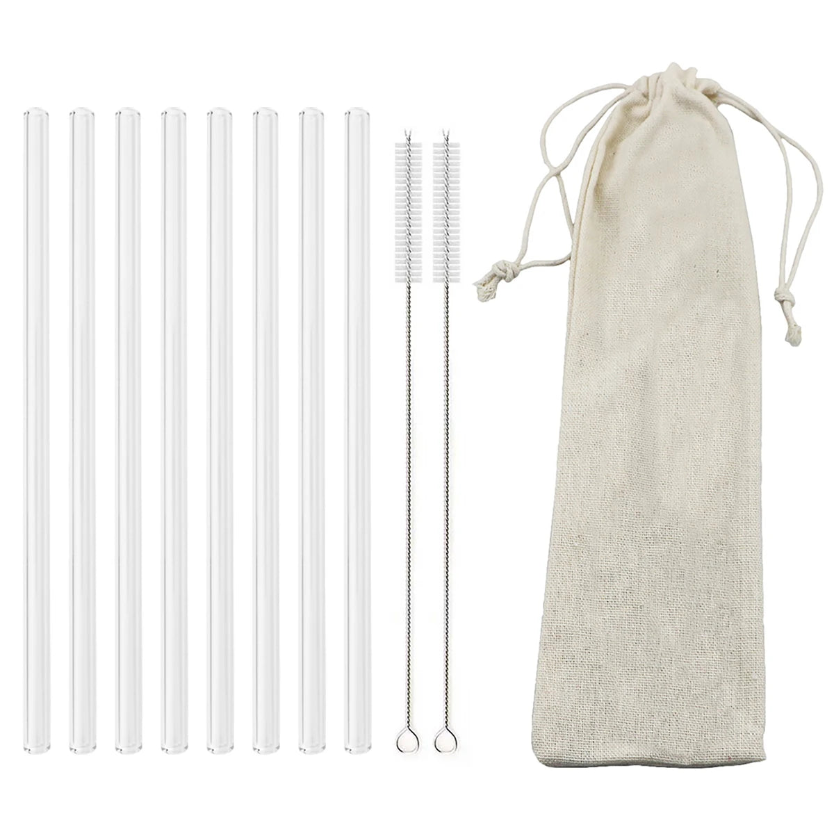 Glass Straw Set