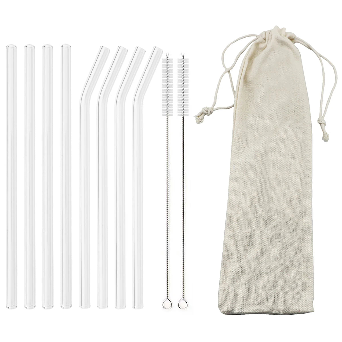 Glass Straw Set