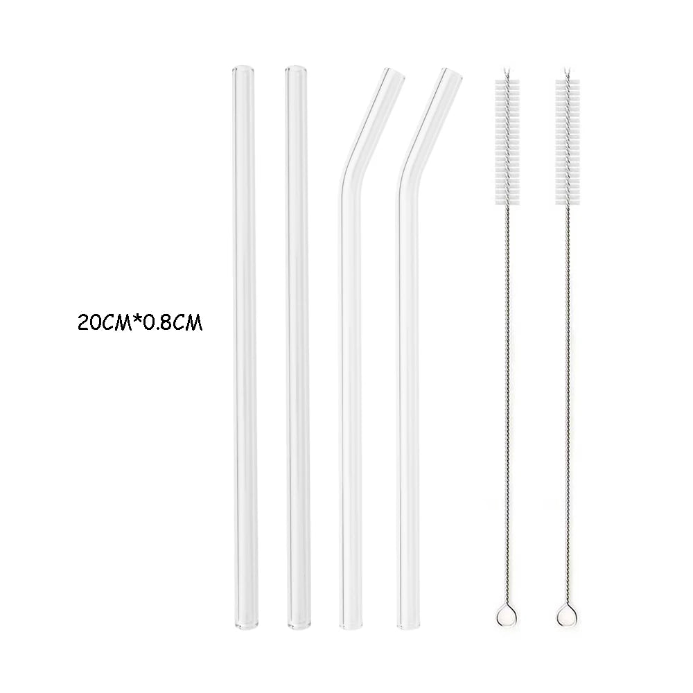 Glass Straw Set