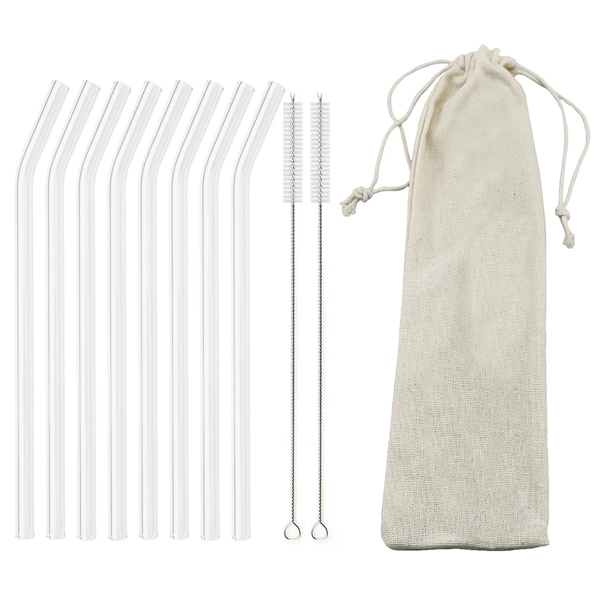 Glass Straw Set