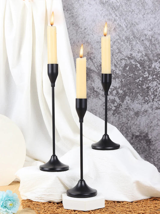 3Pcs/Set Metal Candle Holders