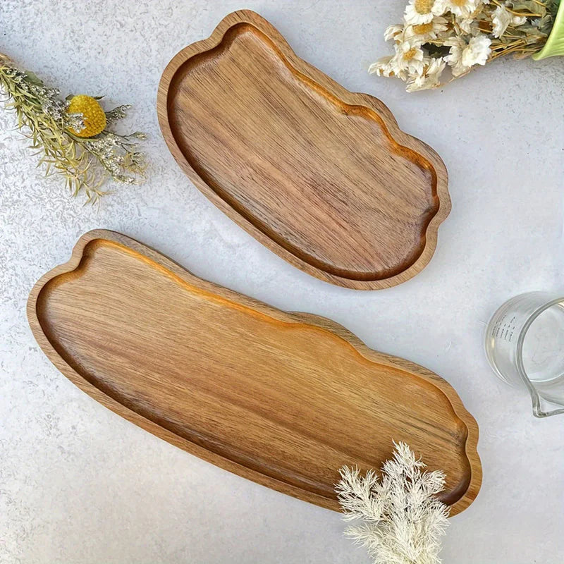 Wood Snack Plate