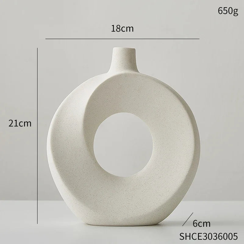 Creative Ceramic Vase White Vase