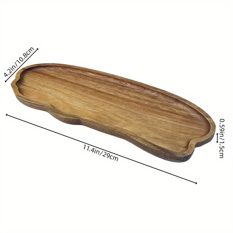 Wood Snack Plate