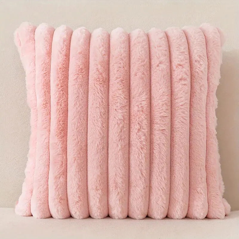 1pc Stripe Corduroy Pillow Case