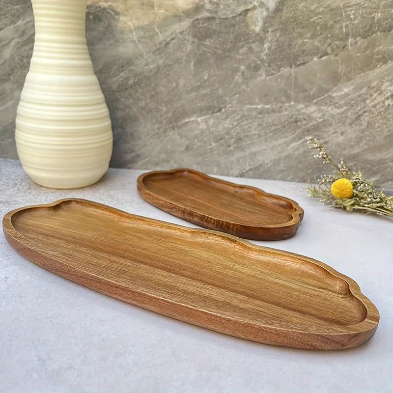 Wood Snack Plate