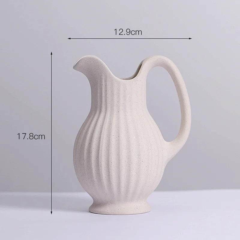 Ceramic White Vase Decoration