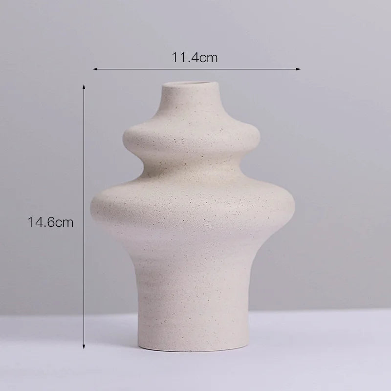 Ceramic White Vase Decoration