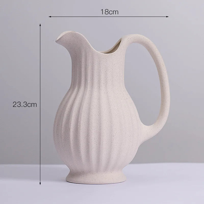 Ceramic White Vase Decoration