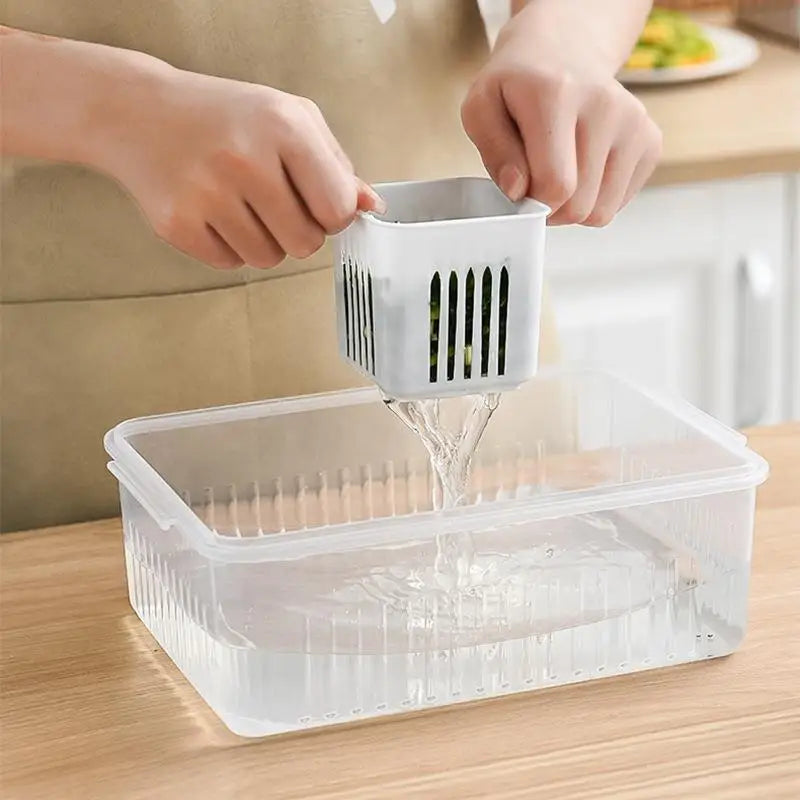 Refrigerator Storage Box 4/6 Grid