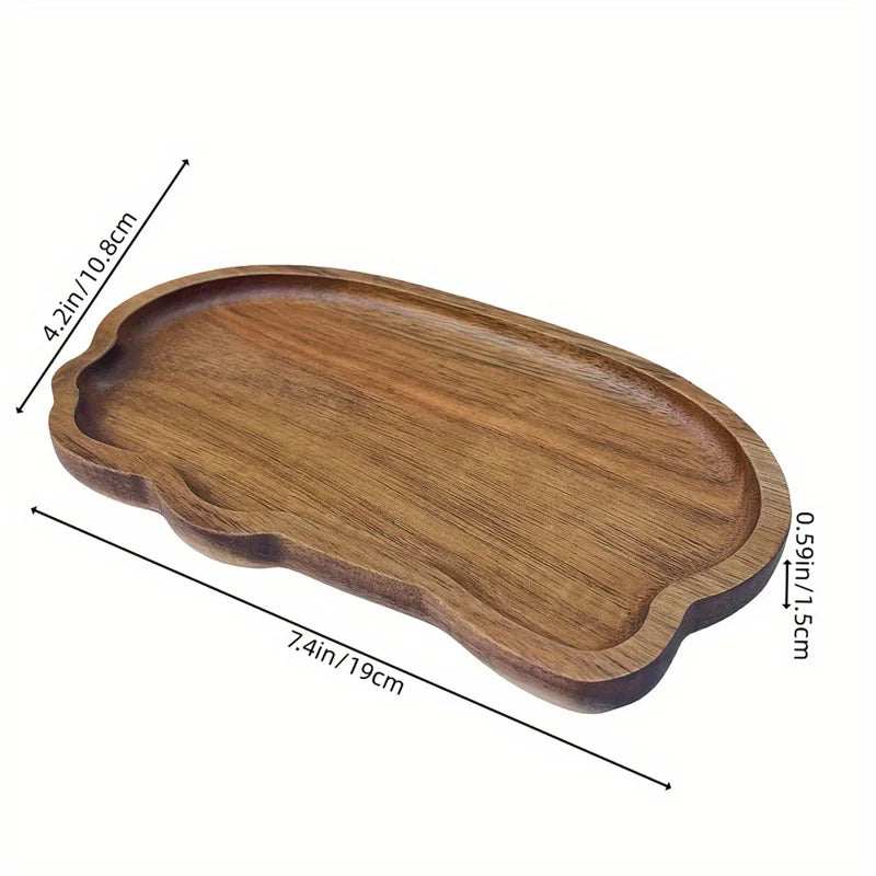 Wood Snack Plate